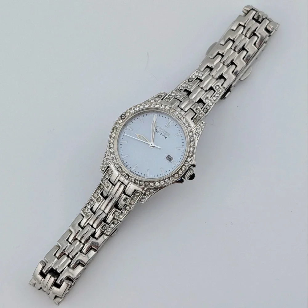 Citizen Silhouette Eco-Drive Crystal Bezel Women's Watch E011-S047137 MOP Dial